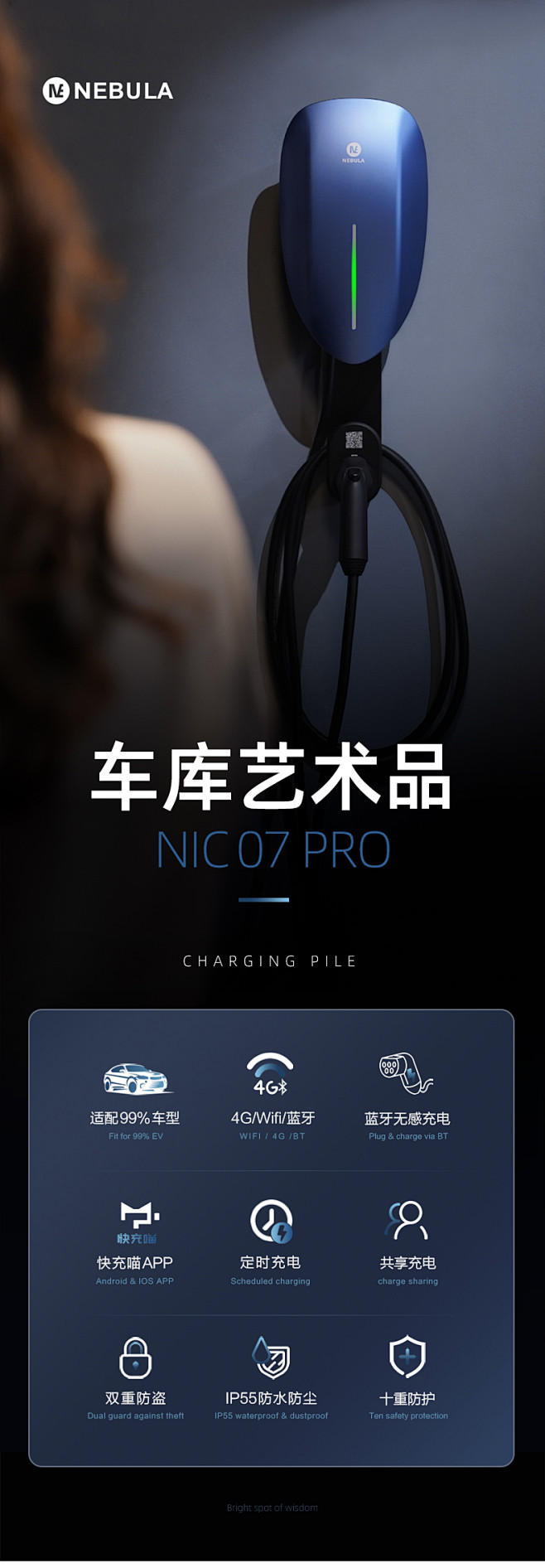星云NIC充电桩特斯拉家用新能源电动汽车...