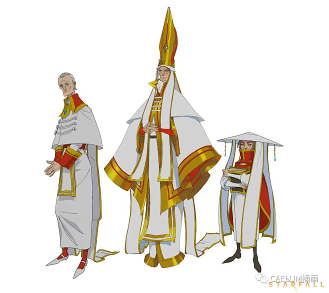 【插画欣赏】奇思妙想的人物角色设定图，每...