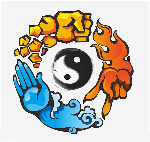 道教太极阴阳鱼x创意石头剪刀布