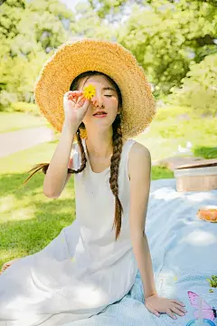 高清壁纸 美图 小清新 文艺 美人志  古装美人 写真 摄影 森女