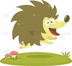 动画片,刺猬,幽默,可爱的,玩具,哺乳纲,小的,动物,吉祥物,婴儿