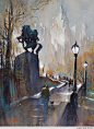 【转载】Thomas W Schaller 的建筑水彩画 - 立方的日志 - 易博客
