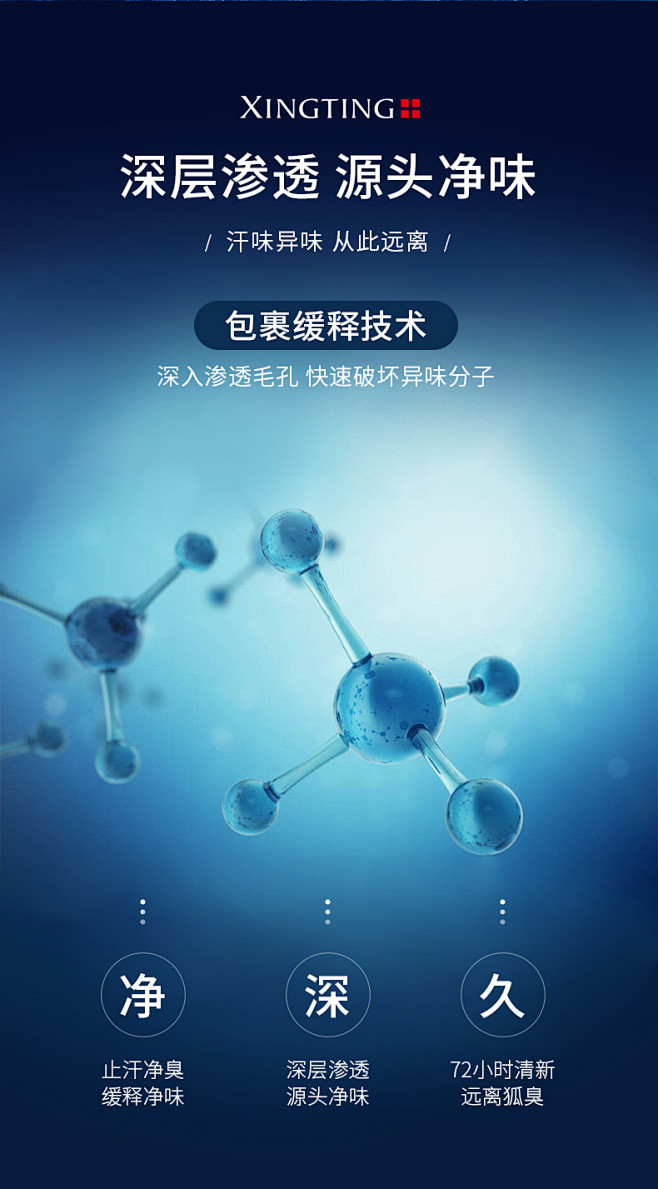 男士去狐臭专用正品腋臭除臭走珠止汗露腋下...