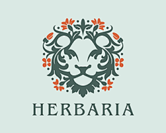 Herbaria标识 狮子 动物 花朵 花藤 鲜花 理疗 美发 商标设计  图标 图形 标志 logo 国外 外国 国内 品牌 设计 创意 欣赏