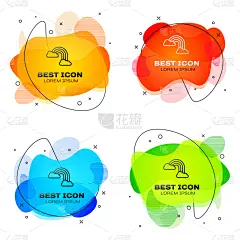 云,彩虹,分离着色,图标,黑色,白色,华丽的,天气,春天,弯曲