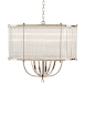 Limited Production Design: 32" Dia Contemporary Glass Hanging Pendant * Click Image For Full Screen View