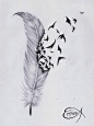 Feather Tattoo by EpHyGeNiA