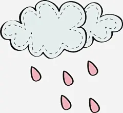 云朵高清素材 云朵矢量 卡通手绘 白云 雨滴 免抠png 设计图片 免费下载
