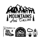 户外露营旅游登山logo标志矢量图素材