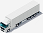 白色立体货柜车矢量图图标 车辆 UI图标 设计图片 免费下载 页面网页 平面电商 创意素材