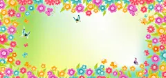 淘宝梦幻草绿色背景矢量图背景图_新图网 https://ixintu.com 促销背景 内衣海报 化妆品 卡通小草 壁纸 手绘花草 春天吊旗 春季 百花盛开 蝴蝶 矢量图