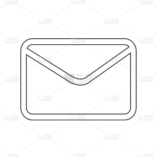 电子邮件图标矢量插图
