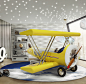 Sky B Plane - Exclusive Furniture : This airplane kids bed with an aviation-inspired design is perfect for an airplane theme decoration for kids.