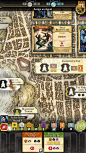 中世纪卡牌风《Lords of Waterdeep》UI游戏界面