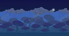 夜晚 【酷图网】手机动漫,壁纸,卡通,夜晚,壁纸桌面,风景图片,