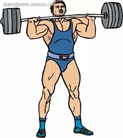 举重卡通画插画|竞技比赛|举重|卡通画|生活百科|矢量素材|手绘|体育运动|矢量素材　矢量花朵|情人节矢量素材矢量图|矢量素材矢量罂粟花纹|矢量森林矢量素材