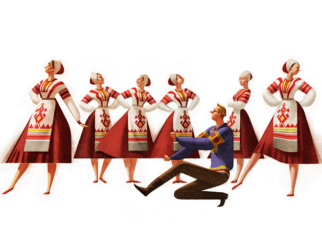 Folk Dancers : Study...