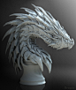 Dragon's chess model., keita okada : Rough sculpt .<br/>Dragon's chess model.<br/>Dragon's concept