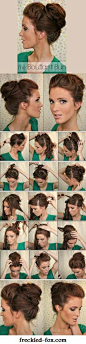 The Bouffant Bun