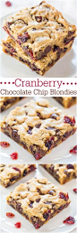 Averie Cooks  » Cranberry Chocolate Chip Blondies