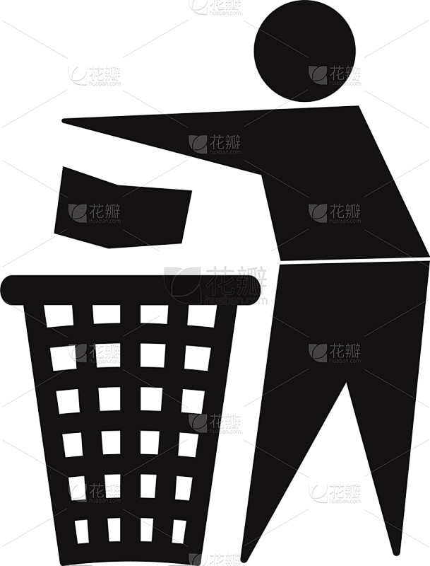 废纸篓,计算机图标,标志,垃圾筒,白色,循环利用,分离着色,篮子,金属,环境