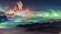 #动漫#《未闻花名》取景地：埼玉县秩父市的云海。七彩云雾袅绕…美的不像是真的 ​​​ ​​​​