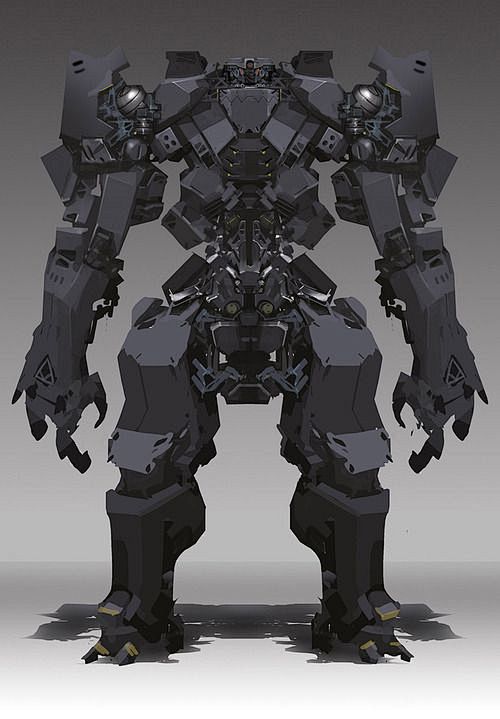 Black Mecha#机甲#机械#铠甲...