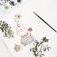 童真治愈风的简单插画要学吗？暑假亲子画 新手可临摹