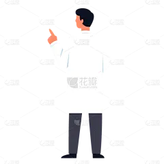扁平-医疗检查贴纸-插口袋医生-SVG_画板 1.png