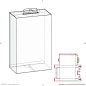 包装盒刀版图 效果图 刀版图