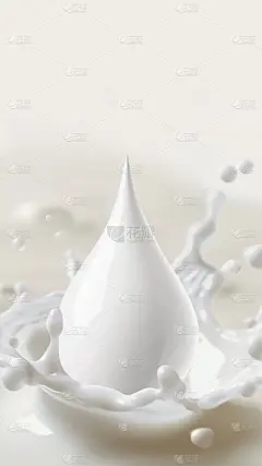 饮品系列牛奶滴溅海报背景