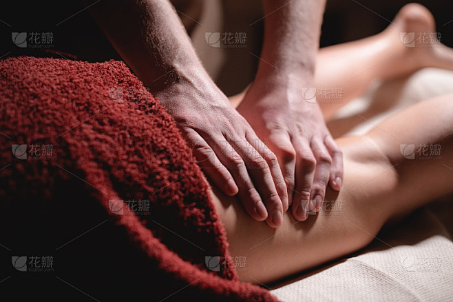 男士优质豪华臀部按摩减肥健康中心。一个男...