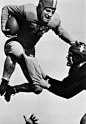 vintagesportspictures:

Unidentified football players (1938)
