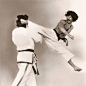 Tae Kwon Do Master Hee Il Cho- Spinning Heel Kick - Visit CageCult for more #MMA inspired fashion designs and accessories for #MixedMartialArts fighters and #UFC fight fans: http://www.zazzle.com/cagecult*