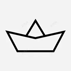 纸船商务船漂浮图标 UI图标 设计图片 免费下载 页面网页 平面电商 创意素材