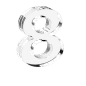 透明玻璃3D立体反射水晶棱镜英文字母数字符号设计素材_PNG