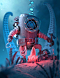 Underwater Miner by Tonelli Vincent