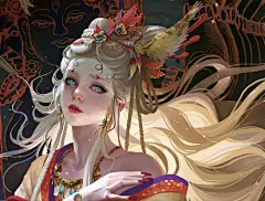 红叶狩——百鬼夜行 | 涂弥TeaMe - 原创作品 - 涂鸦王国插画