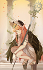 Fate/Grand Order 同人图 插画 壁纸 | 鹰之魔女 | 半次元-第一中文COS绘画小说社区