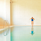 in swimming pool : man, woman, model, project, swimming pool