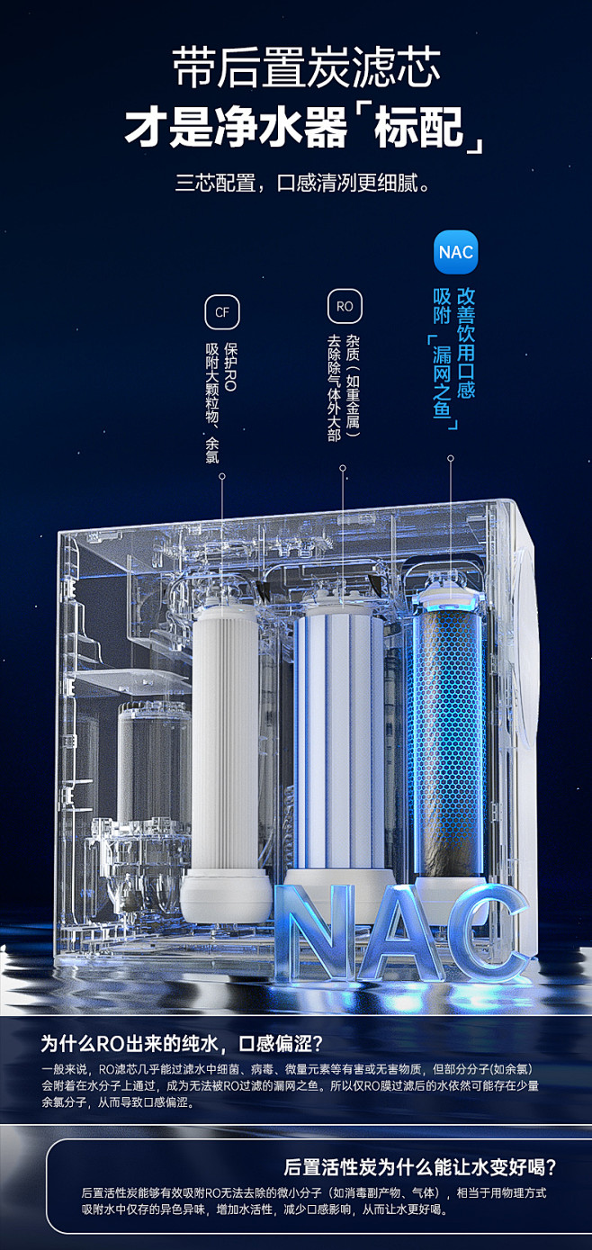 安吉尔净水器直饮家用ro反渗透自来水过滤...