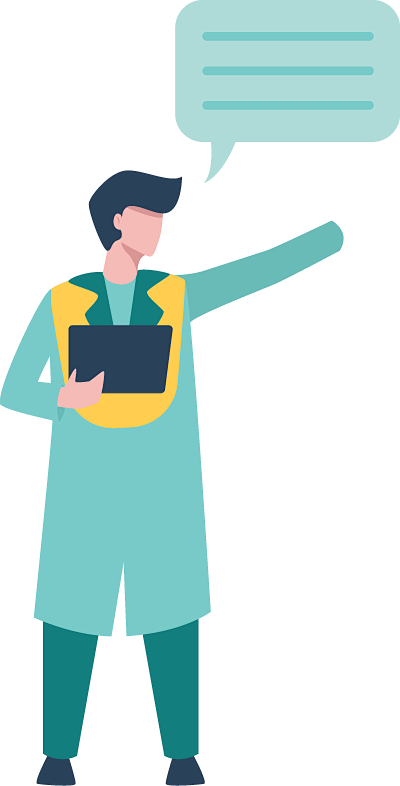 扁平化UI人物插画PNG免抠图