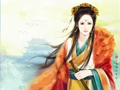 古风手绘美人  绘/飞霜