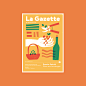 La Gazette | Cover Collection : A collection of some of our favourite cover illustrations done for La Gazette, a monthly French wine subscription magazine by Le Petit Ballon.