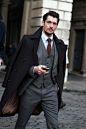 David Gandy - London Collections Men AW15: Men Street Style - January 2015 GQ.co.uk