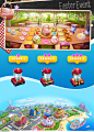 casual game Character design  city map concept design cooking game Game Art game design  Game Ui/UX level map restaurant