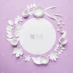 边框,纸花,紫色背景,圆形,贺卡,无人,夏天,阴影,俄罗斯,模板