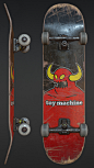 Skateboard, Richard Court : Been playing Tony Hawks too much lately wanted to have a bit of fun making one of the boards that I missed from the original.

Modeled in Blender and textured in Substance painter.

Decided to have a little fun with some Megasc