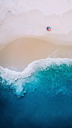 早安。壁纸·海滩，原图ins：safromabove。 ​​​ ​​​​