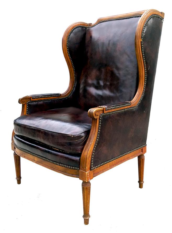 美式古典老虎椅单人沙发